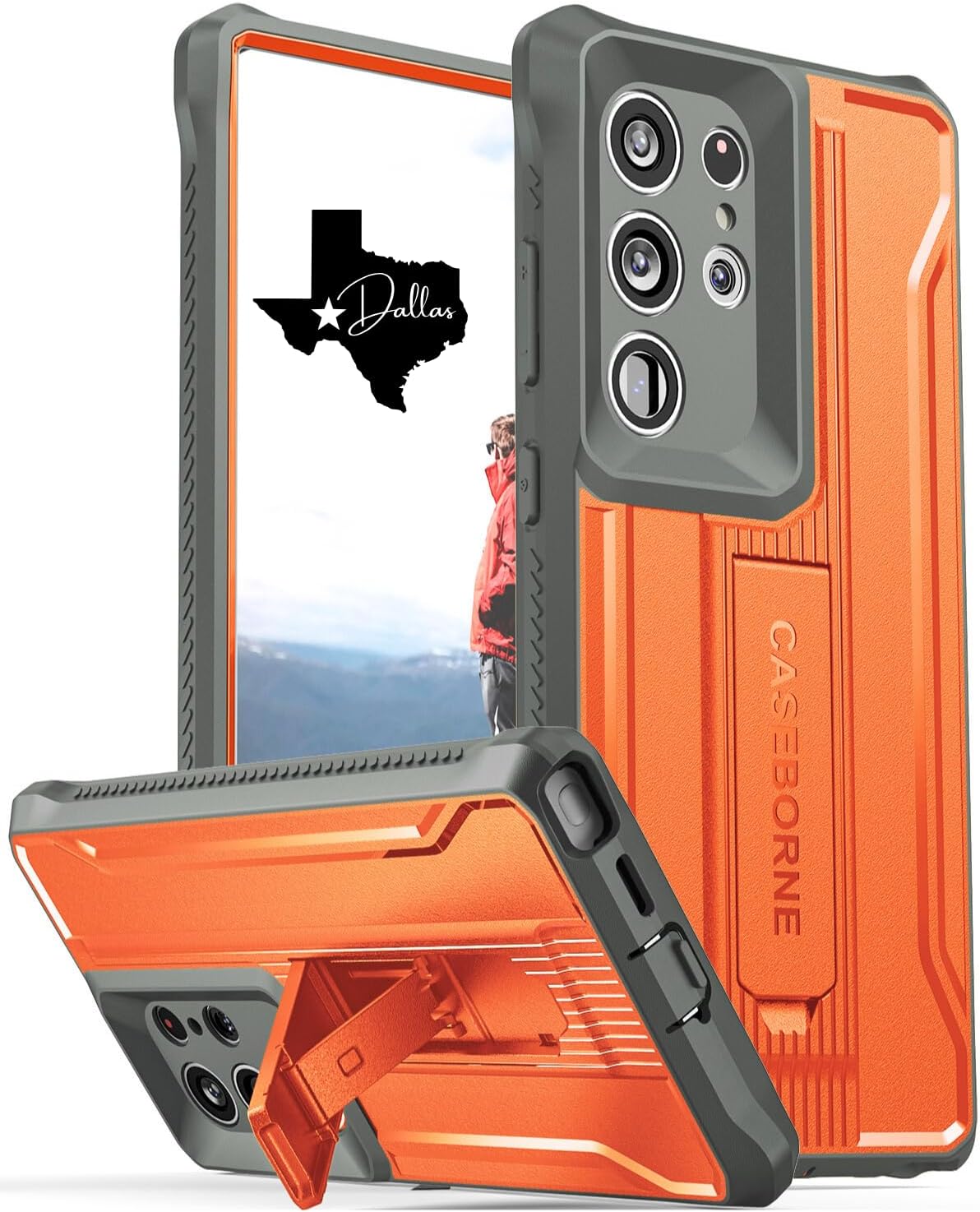 Galaxy S24 Ultra Case - Extremely Rugged with Kickstand - 21 Feet Drop Protection
