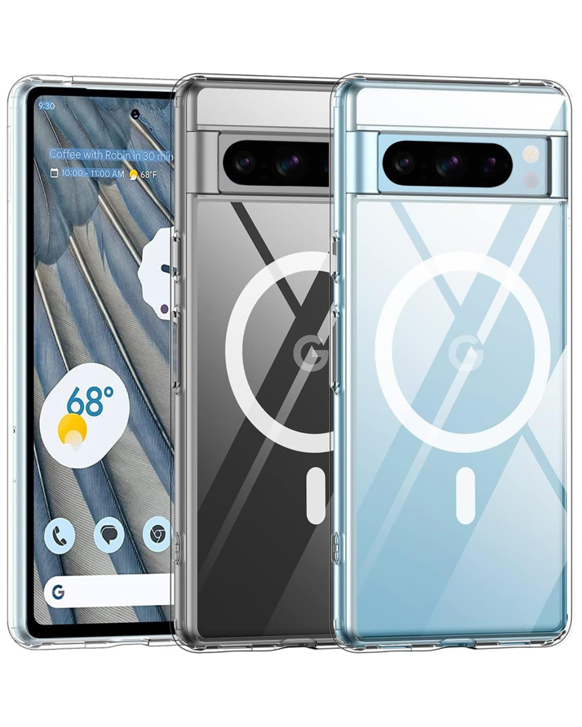 Google Pixel 8 Pro Case - Hybrid Crystal Clear - MagSafe Ready
