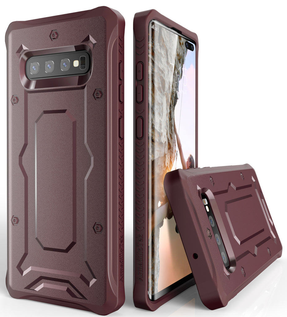 Urban Ranger Series Galaxy S10+ Plus Case -Maroon - caseborne