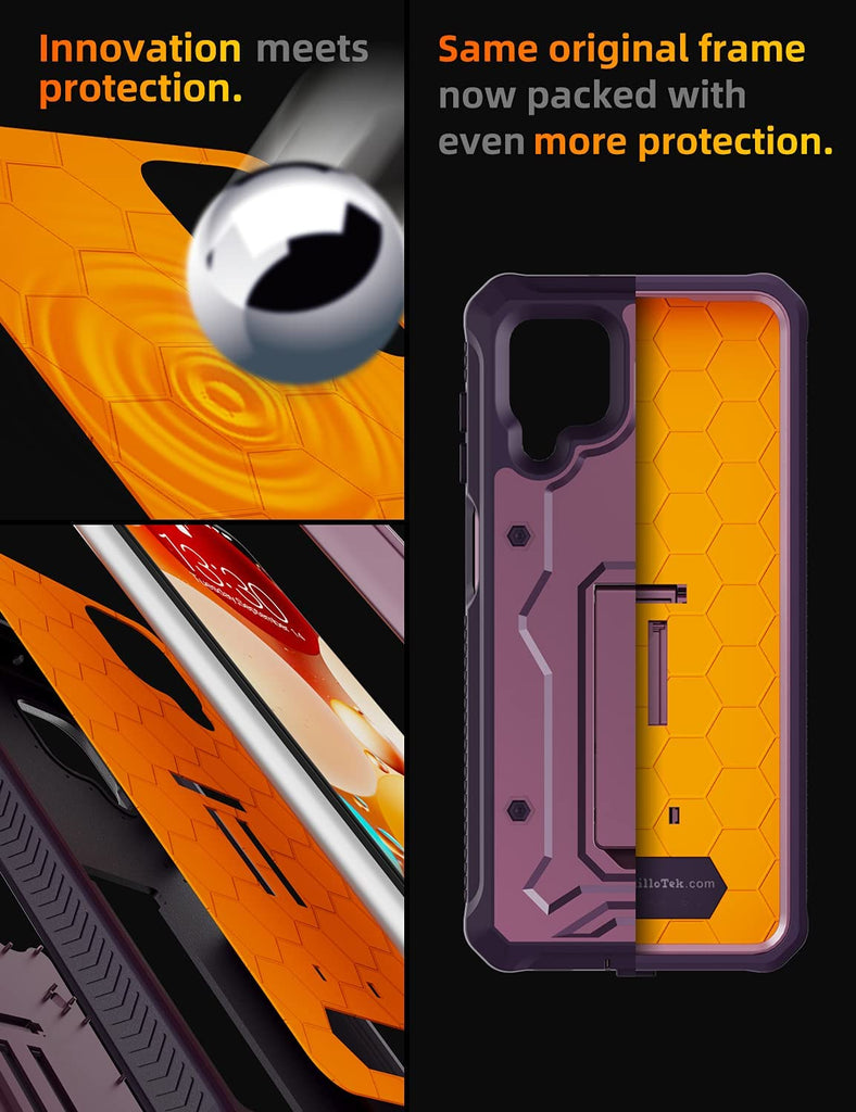 Galaxy A12 Case - V Series - 21 Feet Drop Protection - caseborne