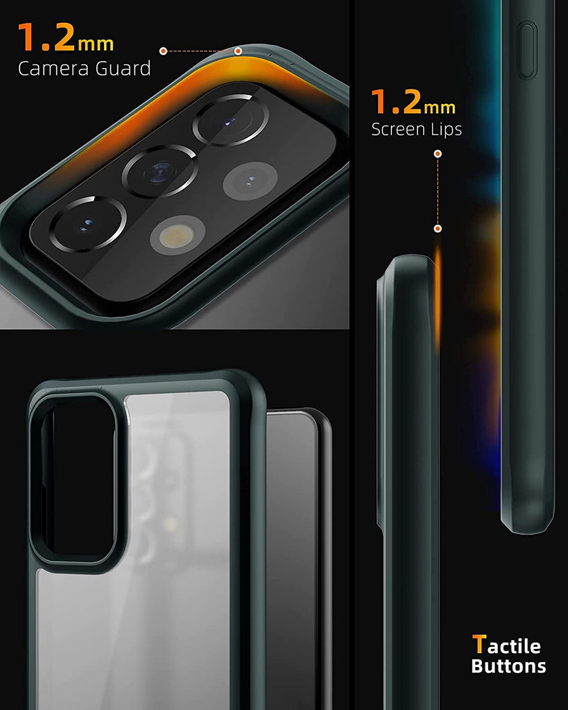 Galaxy A72 Case - S Series - Hybrid Clear - caseborne