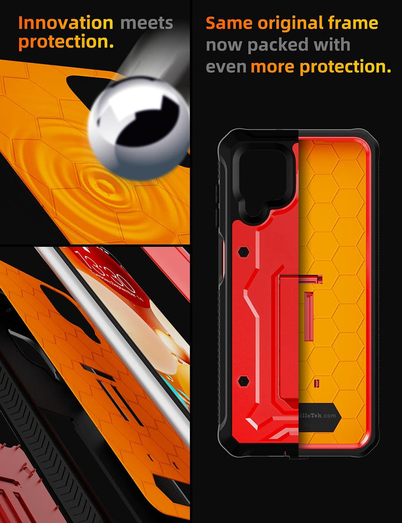 Galaxy A12 Case - V Series - 21 Feet Drop Protection - caseborne