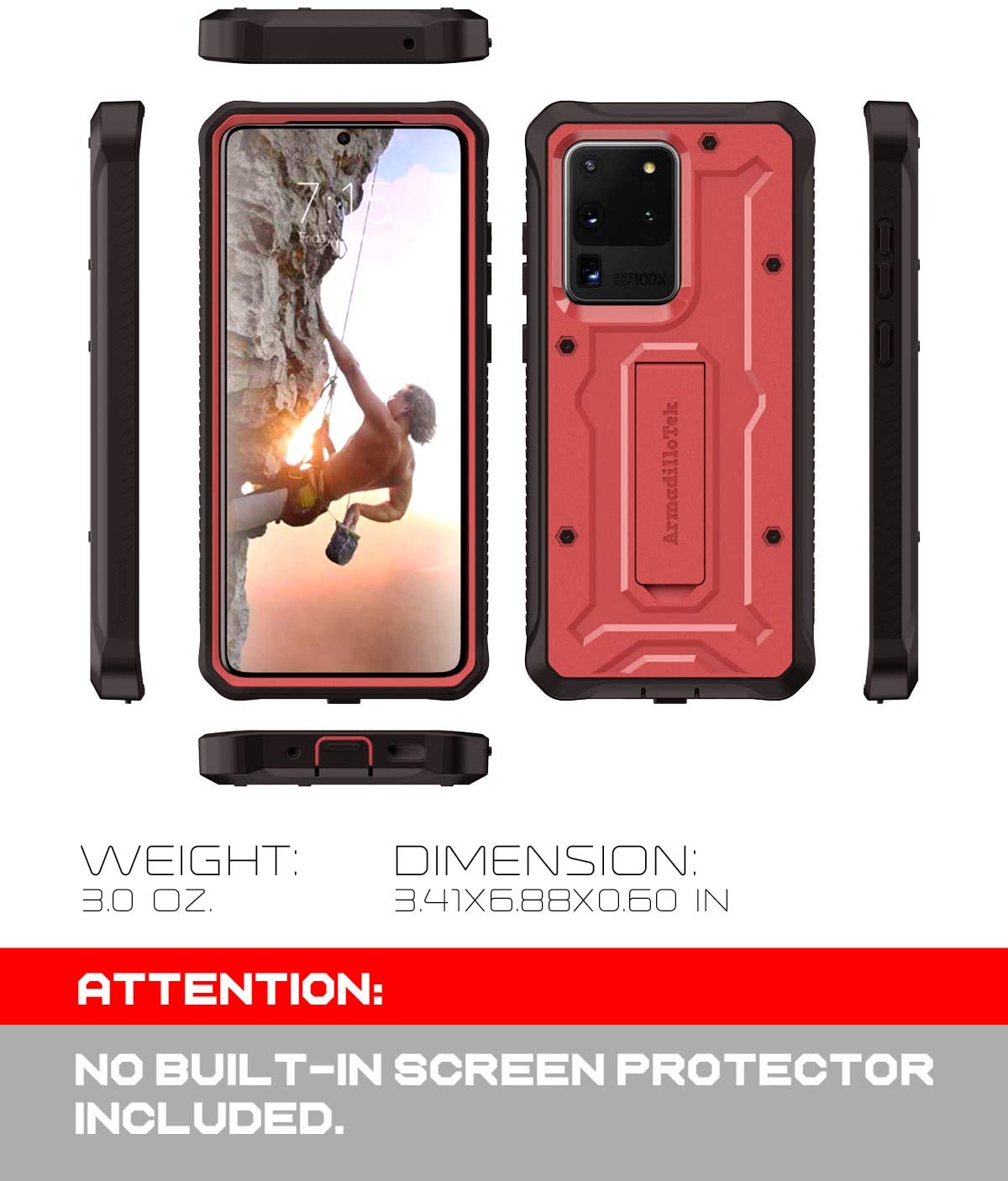 Sleek Design Ultimate Protection: Galaxy S20 Ultra Vanguard Case