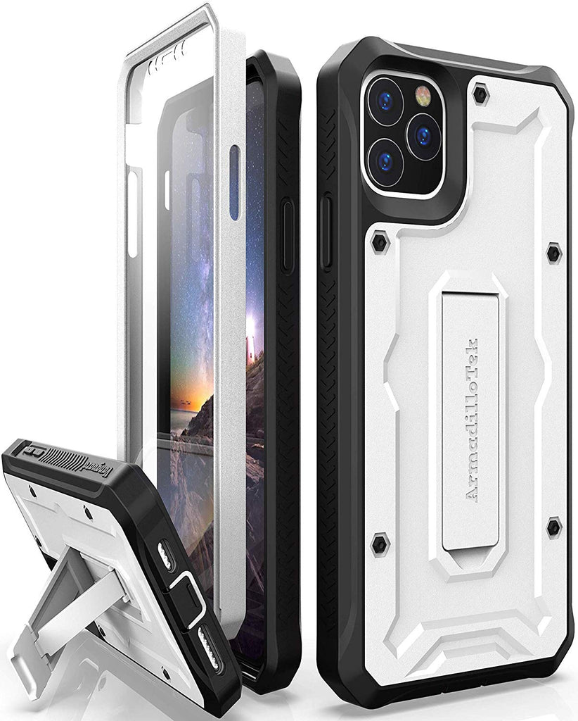 iPhone 11 Pro Max Rugged Case - Military Grade - 21 Feet Drop Proof - White - caseborne