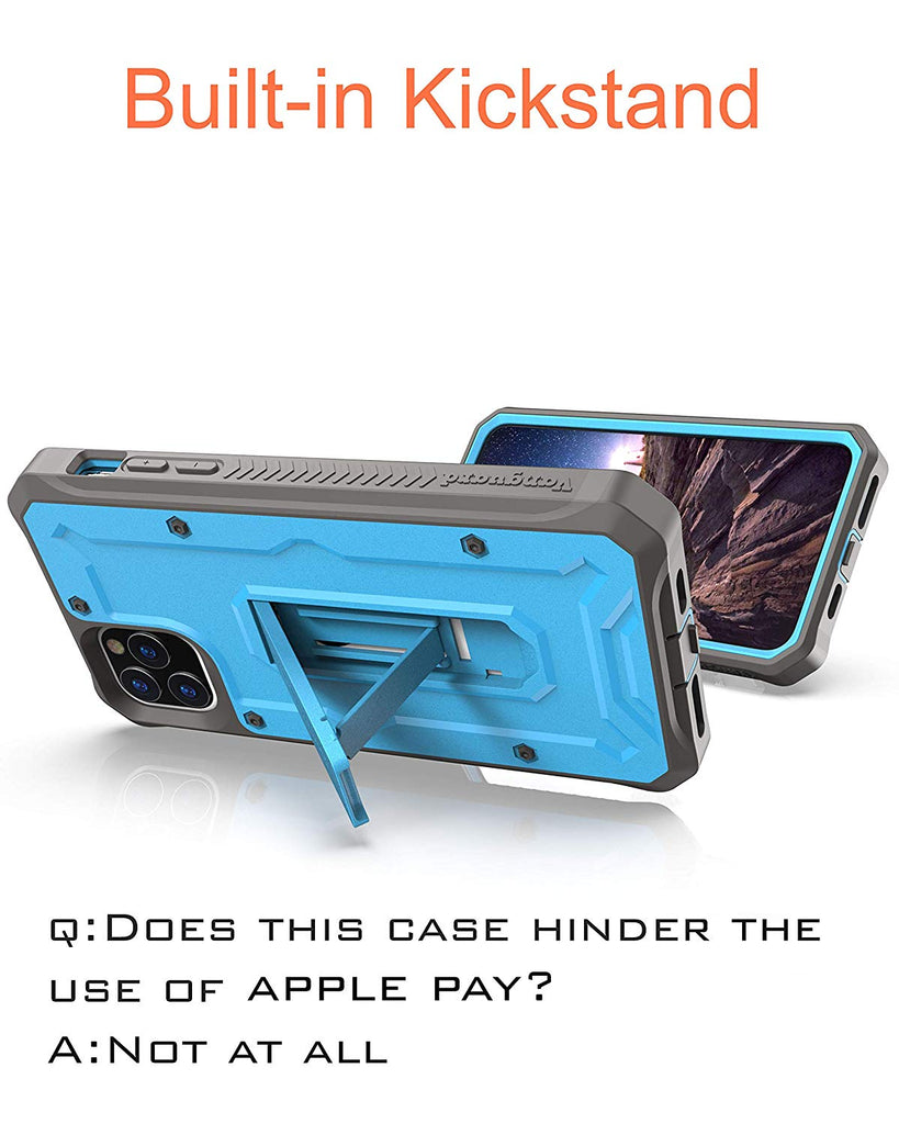 iPhone 11 Pro Max Rugged Case - Military Grade - 21 Feet Drop Proof - Blue - caseborne