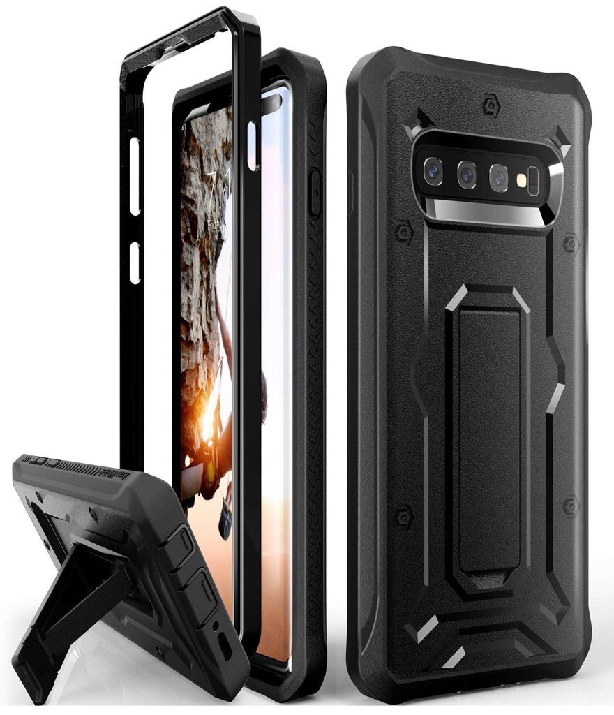 Galaxy S10+Plus Case - Military Grade - ArmadilloTek Series-Black - caseborne