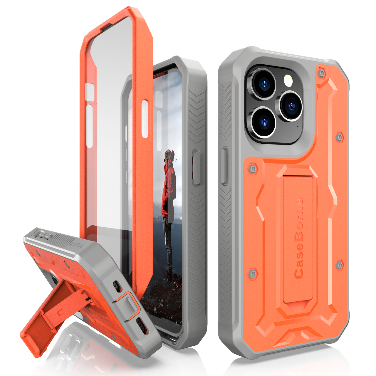 iPhone 14 Pro Rugged Case - Military Grade - 21 Feet Drop Proof - caseborne