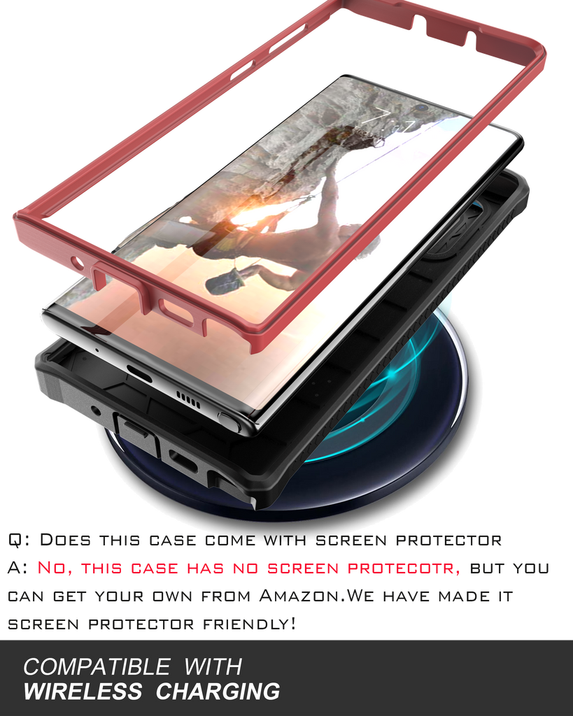 Vanguard Series Samsung Galaxy Note 10 Case - Red - caseborne