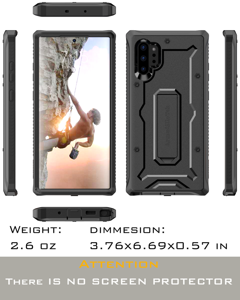 Vanguard Series Samsung Galaxy Note10+ Plus / 5G Case - Black - caseborne