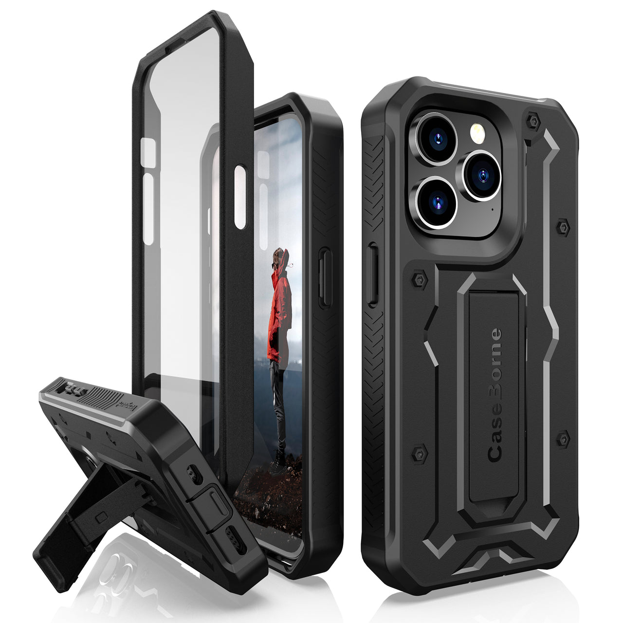 iPhone 14 Pro Rugged Case - Military Grade - 21 Feet Drop Proof - caseborne