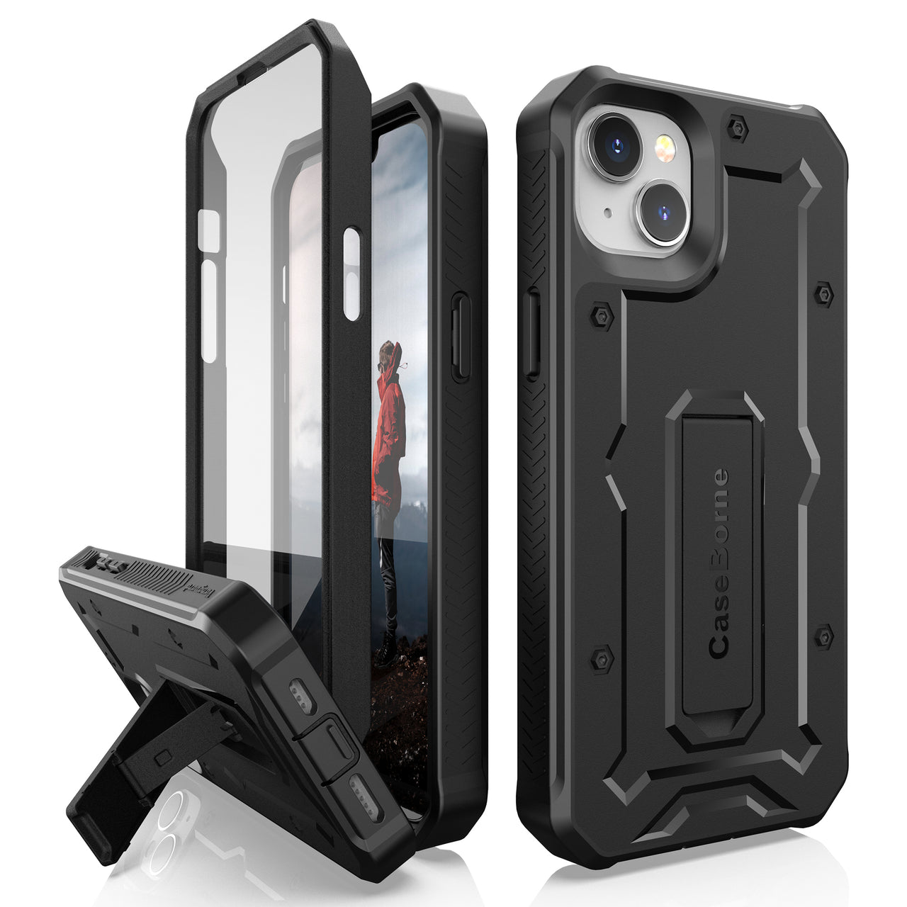 iPhone 14 Plus Rugged Case - Military Grade - 21 Feet Drop Proof - caseborne