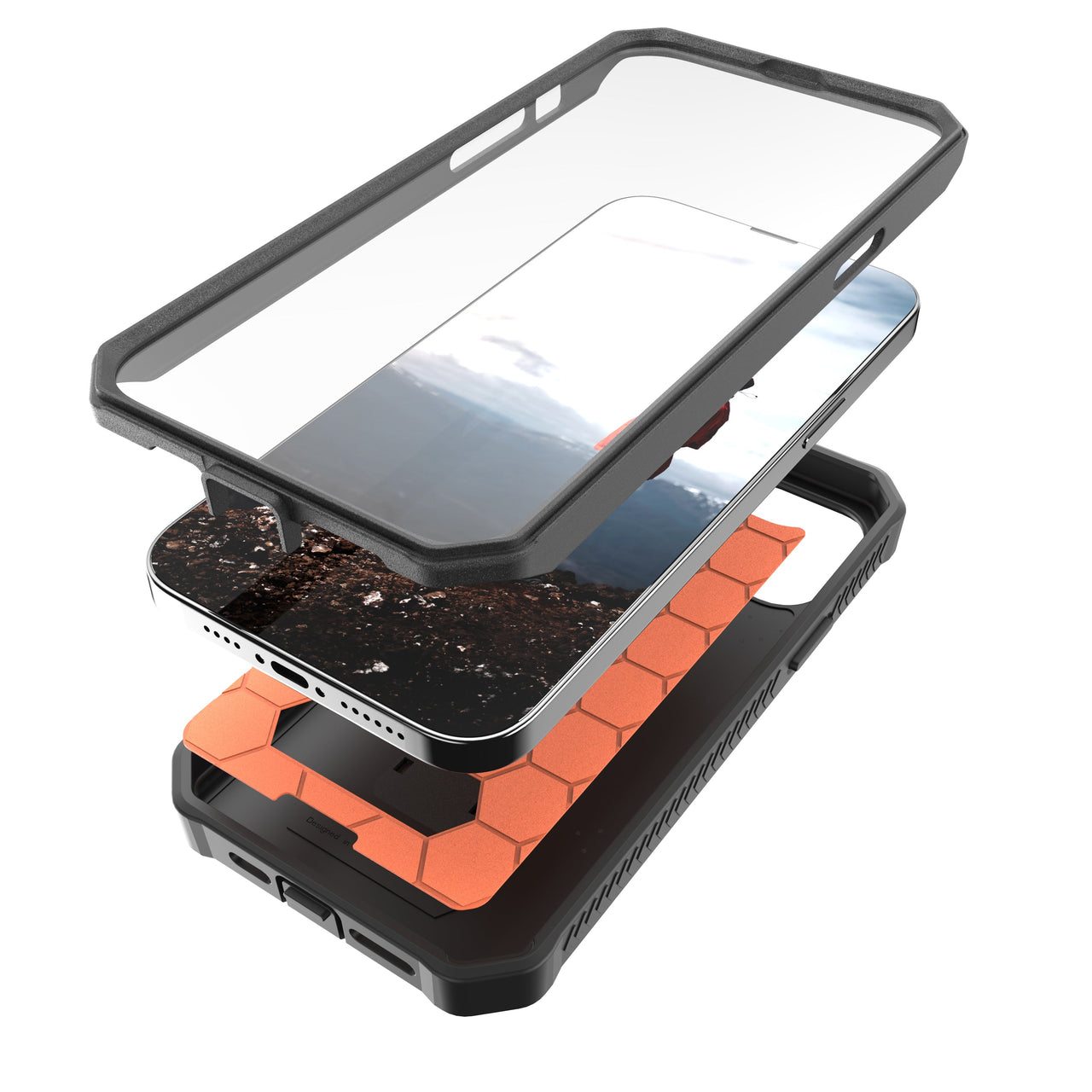 iPhone 14 Plus Rugged Case - Military Grade - 21 Feet Drop Proof - caseborne