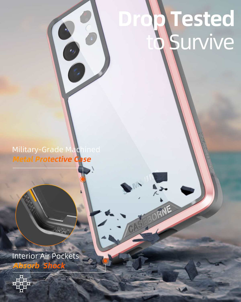 Galaxy S21 Ultra Case - Hybrid Clear - R Series - caseborne