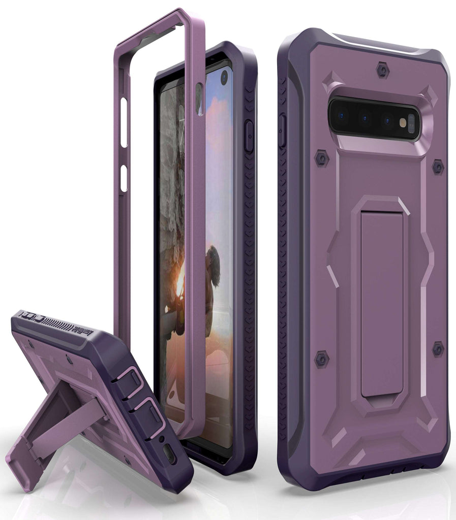 Galaxy S10 Case - Military Grade - ArmadilloTek Series - Purple - caseborne